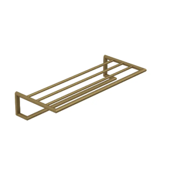 - KLUDI Vela R wieszak na ręcznik z półką 60 cm brąz szczotkowany 58989N1 - 58989N1 - Łazienki Szydłowski