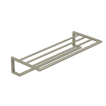 - KLUDI Vela R wieszak na ręcznik z półką 60 cm nikiel szczotkowany 58989N5 - 58989N5 - Łazienki Szydłowski