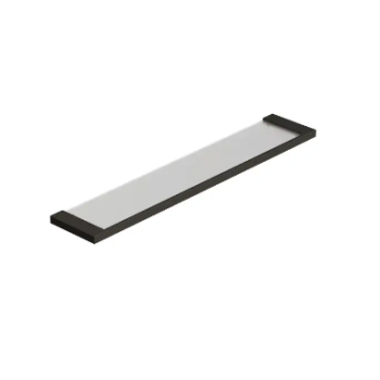 - KLUDI Vela C szklana półka 60 cm czarny szczotkowany 31973N2 - 31973N2 - Łazienki Szydłowski