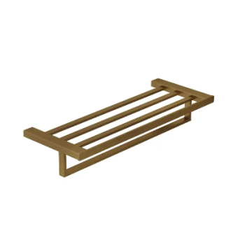  - KLUDI Vela C wieszak na ręcznik z półką 60 cm brąz szczotkowany 31989N1 - 31989N1 - Łazienki Szydłowski