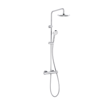  - KLUDI LOGO DUAL SHOWER SYSTEM z termostatem chrom 680650500 - 6806505-00 - Łazienki Szydłowski