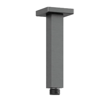 - KLUDI A-QA ramię prysznicowe sufitowe 15 cm czarny szczotkowany 66545N200 - 66545N2-00 - Łazienki Szydłowski