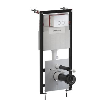  - OMNIRES STRONGFRAME ECO stelaż podtynkowy + STEEL-R45 przycisk spłukujący ze stali nierdzewnej w kolorze chrom połysk  STFWCECO1R45RCR - STFWCECO1R45-RCR - Łazienki Szydłowski