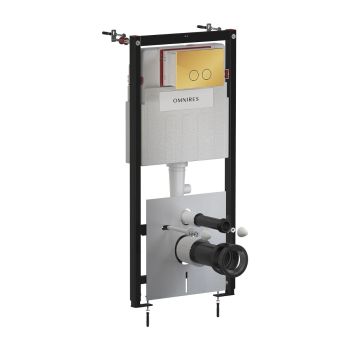  - OMNIRES STRONGFRAME ECO stelaż podtynkowy + STEEL-R45 przycisk spłukujący ze stali nierdzewnej w kolorze złoty połysk STFWCECO1R45RGL - STFWCECO1R45-RGL - Łazienki Szydłowski