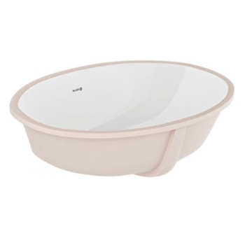 - KLUDI RESA umywalka ceramiczna 50 x 41 cm podblatowa biała 59W0243 - 59W0243 - Łazienki Szydłowski