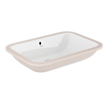 - KLUDI RESA umywalka ceramiczna 61,5 x 42,5 cm podblatowa biała 59W0343 - 59W0643 - Łazienki Szydłowski