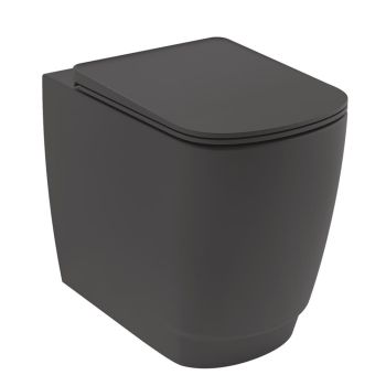  - KLUDI RESA S miska ceramiczna WC stojąca bez deski sedesowej kolor czarny mat 27WCB0339 - 27WCB0339 - Łazienki Szydłowski