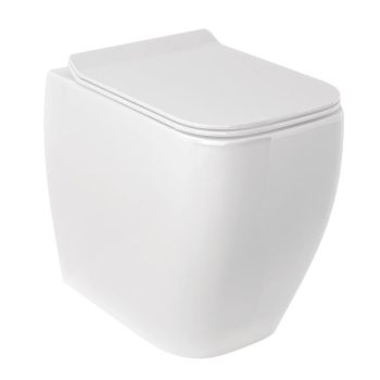 - KLUDI RESA C miska ceramiczna WC stojąca bez deski sedesowej biały 28WCB0443 - 28WCB0443 - Łazienki Szydłowski