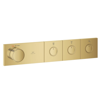 - GROHE-AQUA Tiles Termostat do montażu podtynkowego z 3 zaworami cool sunrise 106866GL00 - 106866GL00 - Łazienki Szydłowski