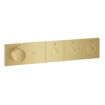  - GROHE-AQUA Tiles Termostat do montażu podtynkowego z 3 zaworami brushed cool sunrise  106866GN00 - 106866GN00 - Łazienki Szydłowski