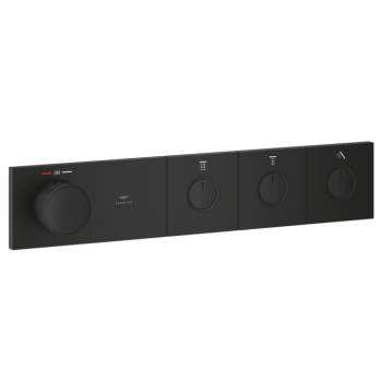  - GROHE-AQUA Tiles Termostat do montażu podtynkowego z 3 zaworami phantom black 106866KF00 - 106866KF00 - Łazienki Szydłowski