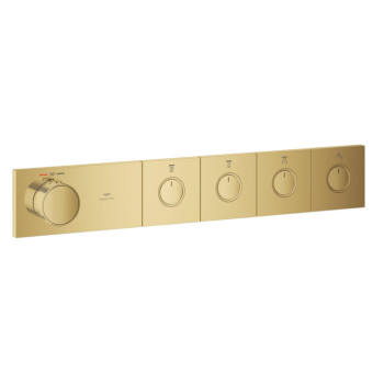 - GROHE-AQUA Tiles Termostat do montażu podtynkowego z 4 zaworami cool sunrise 106867GL00 - 106867GL00 - Łazienki Szydłowski