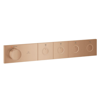  - GROHE-AQUA Tiles Termostat do montażu podtynkowego z 4 zaworami brushed warm sunset 106867DL00 - 106867DL00 - Łazienki Szydłowski