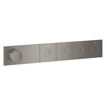 - GROHE-AQUA Tiles Termostat do montażu podtynkowego z 4 zaworami antracyt szczotkowany 106867AL00 - 106867AL00 - Łazienki Szydłowski