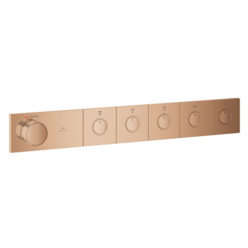 - GROHE-AQUA Tiles Termostat do montażu podtynkowego z 5 zaworami warm sunset106868DA00 - 106868DA00 - Łazienki Szydłowski