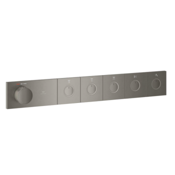- GROHE-AQUA Tiles Termostat do montażu podtynkowego z 5 zaworami antracyt szczotkowany 106868AL00 - 106868AL00 - Łazienki Szydłowski