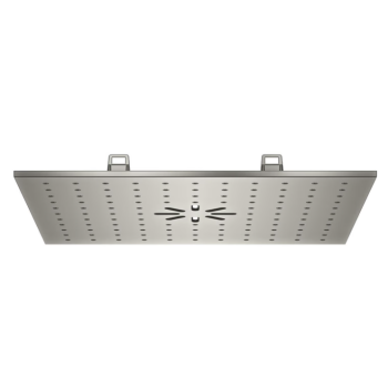 - GROHE-AQUA Rainshower Tiles Osłona deszczownicy sufitowej Duo 33,4 x 33,4 cm satin steel 104987MS00 - 104987MS00 - Łazienki Szydłowski