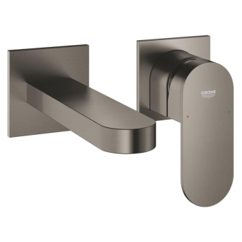 - GROHE-Plus 2-otworowa bateria umywalkowa rozmiar M, wysięg wylewki 14,7 cm brushed hard graphite 29303AL4 - 29303AL4 - Łazienki Szydłowski