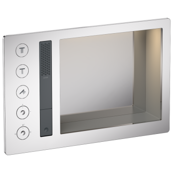 - AXOR Incava System prysznicowy 600/390 z baterią termostatyczną do 3 odbiorników do wersji z oświetleniem chrom 35740000 - 35740000 - Łazienki Szydłowski