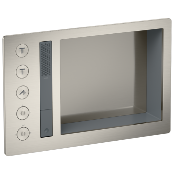 - AXOR Incava System prysznicowy 600/390 z baterią termostatyczną do 3 odbiorników stal szlachetna optyczna 35751800 - 35751800 - Łazienki Szydłowski