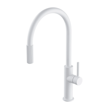  - OMNIRES SWITCH bateria kuchenna z wyciąganą wylewką z zestawem filtrującym biały mat SW9059FD1WM - SW9059-FD1WM - Łazienki Szydłowski