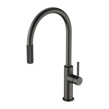 - OMNIRES SWITCH bateria kuchenna z wyciąganą wylewką z zestawem filtrującym grafit szczotkowany SW9059FD1GR - SW9059-FD1GR - Łazienki Szydłowski