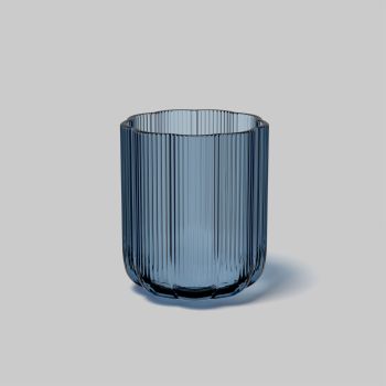 - Villeroy&Boch Fleur Wazon Niebieski, 12,5 x 15 cm, szkło 1173380947 - 1173380947 - Łazienki Szydłowski