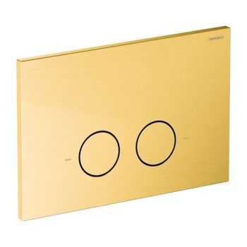  - OMNIRES STEEL-R45 przycisk spłukujący ze stali nierdzewnej złoty szczotkowany ST45PS1GLB - ST45PS1GLB - Łazienki Szydłowski