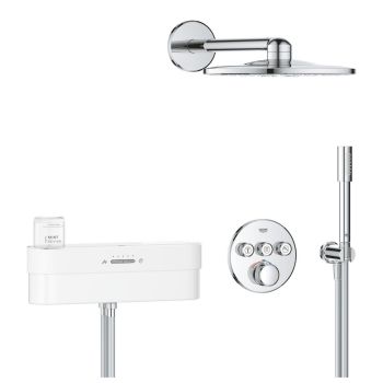 - GROHE SmartControl Purefoam Termostatyczna bateria prysznicowa z zestawm prysznicowym chrom 1058120000 - 1058120000 - Łazienki Szydłowski