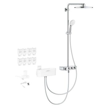 - GROHE-Euphoria Purefoam System prysznicowy z termostatem do montażu ściennego chrom 1058130000 - 1058130000 - Łazienki Szydłowski