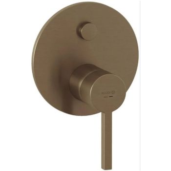 - KLUDI NOVA FONTE Puristic podtynkowa bateria wannowo-prysznicowa brąz szczotkowany 20759N115 - 20759N115 - Łazienki Szydłowski