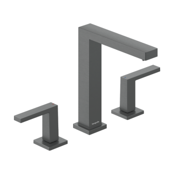 - HANSGROHE Tecturis E 3-otworowa bateria umywalkowa 150 kolor czarny chrom szczotkowany 73030340 - 73030340 - Łazienki Szydłowski