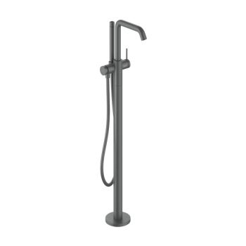 - HANSGROHE Tecturis S bateria wannowa, wolnostojąca czarny chrom szczotkowany 73440340 - 73440340 - Łazienki Szydłowski