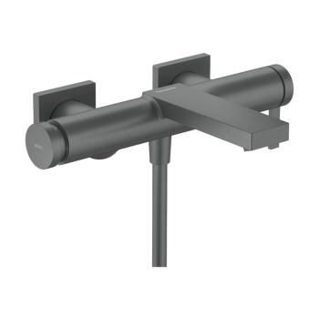 - HANSGROHE Tecturis E Bateria wannowa czarny chrom szczotkowany 73420340 - 73420340 - Łazienki Szydłowski