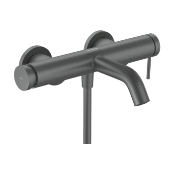- HANSGROHE Tecturis S bateria wannowa natynkowa czarny chrom szczotkowany 73422340 - 73422340 - Łazienki Szydłowski