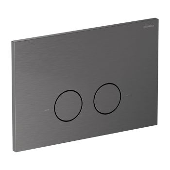 - OMNIRES STEEL-R45 przycisk spłukujący ze stali nierdzewnej antrcyt szczotkowany ST45PS1AT - ST45PS1AT - Łazienki Szydłowski
