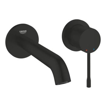  - GROHE-Essence bateria umywalkowa ścienna z krótka wylewką 18,3 cm czarny mat 194082431 - 194082431 - Łazienki Szydłowski