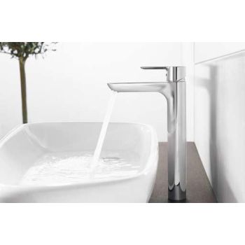  - HANSA LIGNA bateria umywalkowa wysoka chrom 06032203 - 06032203 - Łazienki Szydłowski
