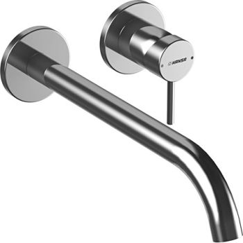  - HANSA PUBLIC Bateria umywalkowa ścienna, chrom 57962171 - 57962171 - Łazienki Szydłowski