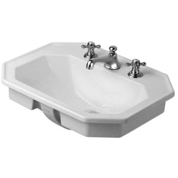 - DURAVIT 1930 Series Umywalka blatowa 58x47 cm biała 0476580000 - 0476580000 - Łazienki Szydłowski