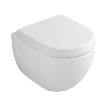 - VILLEROY&BOCH subway WC wiszące z półką 37 x 56 cm biała 66031001 - 66031001 - Łazienki Szydłowski