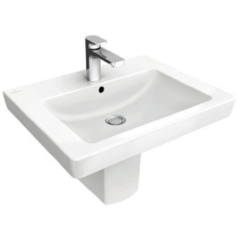 - VILLEROY&BOCH Subway 2.0 Umywalka 65 x 47 cm biała z powłoką ceramicplus 711365R1 - 711365R1 - Łazienki Szydłowski