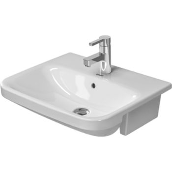 - DURAVIT DuraStyle umywalka półblatowa 55 x 45,5 cm biały połysk 0375550000 - 0375550000 - Łazienki Szydłowski