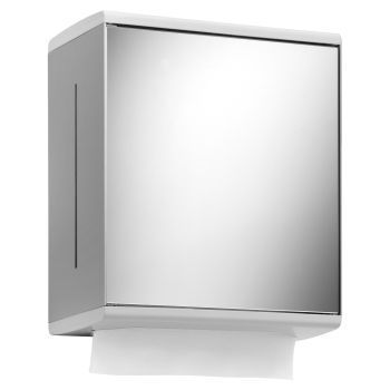 - KEUCO Moll Dozownik ręczników papierowych z lustrzanym frontem aluminium anodyzowane / biały / prawe 12785010200 - 12785010200 - Łazienki Szydłowski