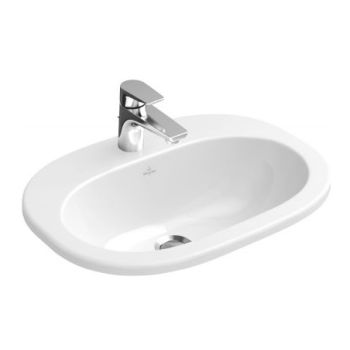  - VILLEROY&BOCH O.Novo Umywalka wpuszczana w blat owalna 56 x 40,5 cm biała 41615601 - 41615601 - Łazienki Szydłowski