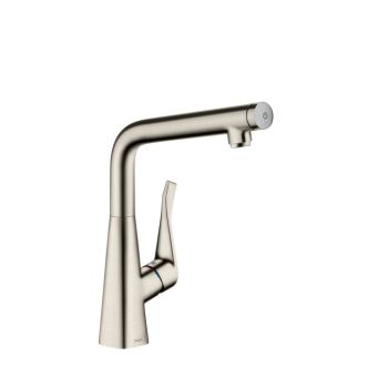 - HANSGROHE Metris Select bateria kuchenna kolor stal nierdzewna 14883800 - 14883800 - Łazienki Szydłowski