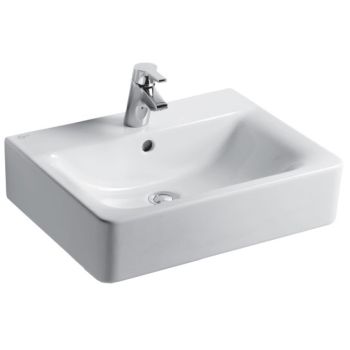 - IDEAL STANDARD CONNECT - Umywalka CUBE 60 cm biała E810101 - E810101 - Łazienki Szydłowski