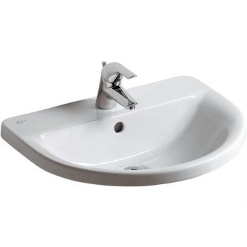 - IDEAL STANDARD CONNECT - umywalka wpuszczana w blat ARC 55 cm biała E797801 - E797801 - Łazienki Szydłowski