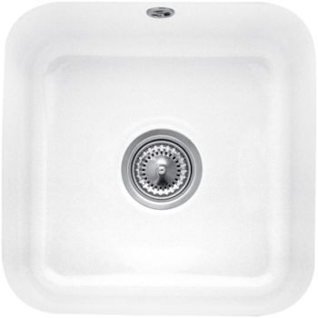 - VILLEROY & BOCH Cisterna 50 Zlewozmywak podblatowy, 44,5 x 44,5 cm biały połysk z powłoką ceramicplus 670301R1 - 670301R1 - Łazienki Szydłowski