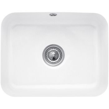 - VILLEROY & BOCH Cisterna 60 C Zlewozmywak podblatowy 55 x 44 cm biały połysk z powłoką ceramic plus 670601R1 - 670601R1 - Łazienki Szydłowski